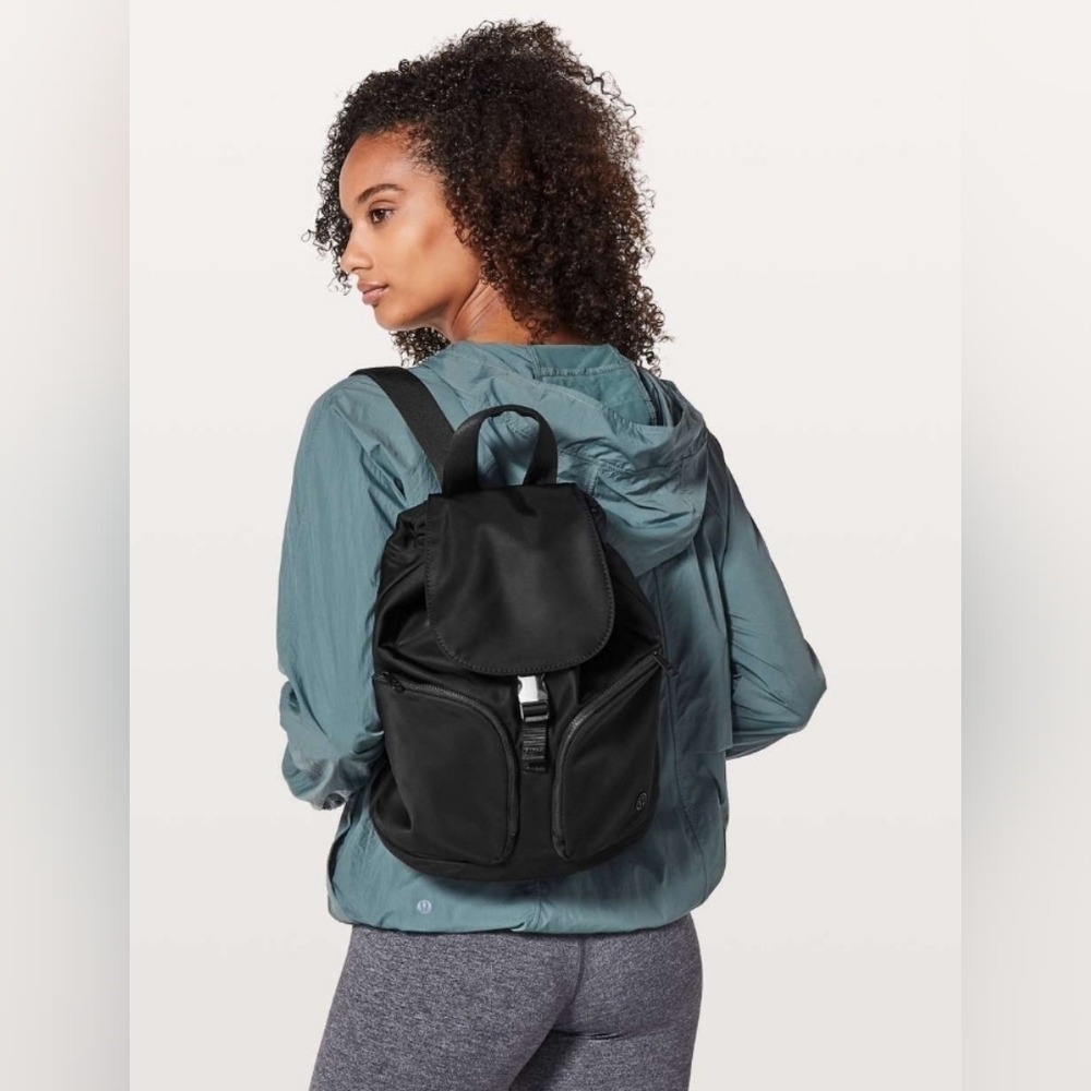 Lululemon Black Rucksack Backpack